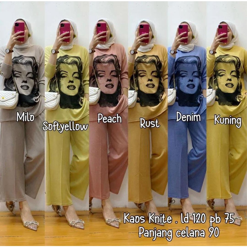 set stelan kaos knite