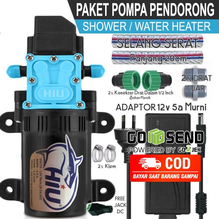 Pompa Paket Pompa Pendorong Shower & Water Heater Otomatis - Drat Luar
