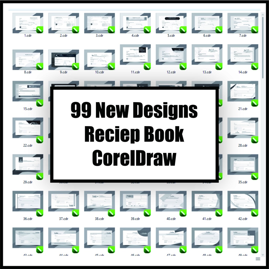 99 New Reciep Book Coreldraw
