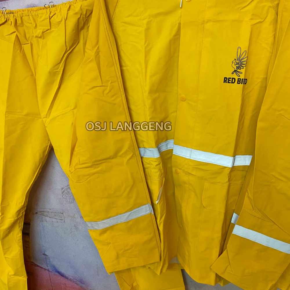 Jas Hujan Red Bird 101 Baju Celana Warna Kuning  - Rain Coat Yellow Promo