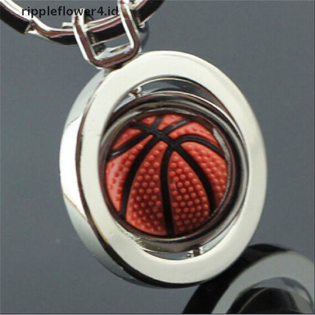 {rippleflower4.id} 3d Sports Rotag football soccer Gantungan Kunci Gantungan Kunci Gantungan Kunci Ring Key Fob ball~