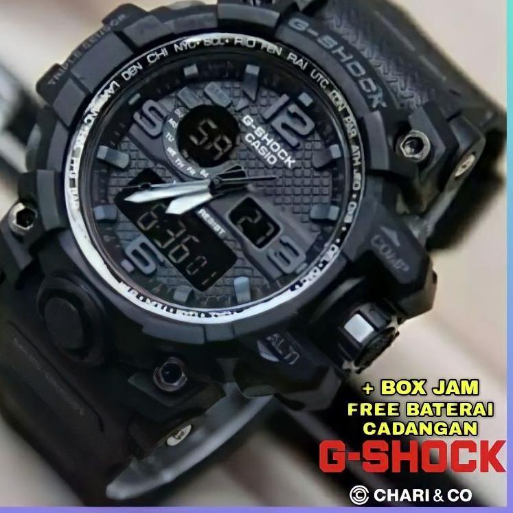 GIB.11De22q ‣ GRADE ORI - JAM TANGAN PRIA G-SHOCK DUALTIME GWG anti air G Shock sport jam tangan mur