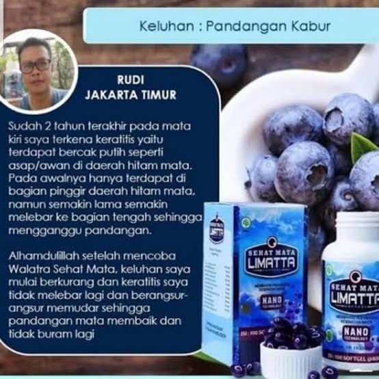 COD-LIMATTA SOFTGEL ASLI Obat Mata Merah, Minus, Rabun, Katarak, Berlemak Glaukoma Silinder juling -