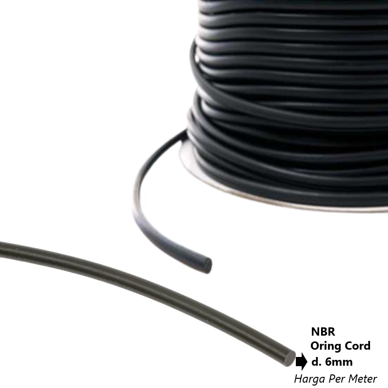 Oring Cord NBR 6mm Meteran / Oring Karet Bulat / Rubber Seal Cord