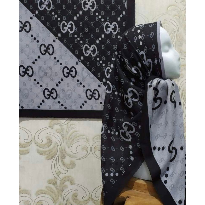 {TERBARU} Hijab Voal Motif RANTAI G /Hijab segiempat motif terbaru/Hijab segiempat jumbo/Hijab segie