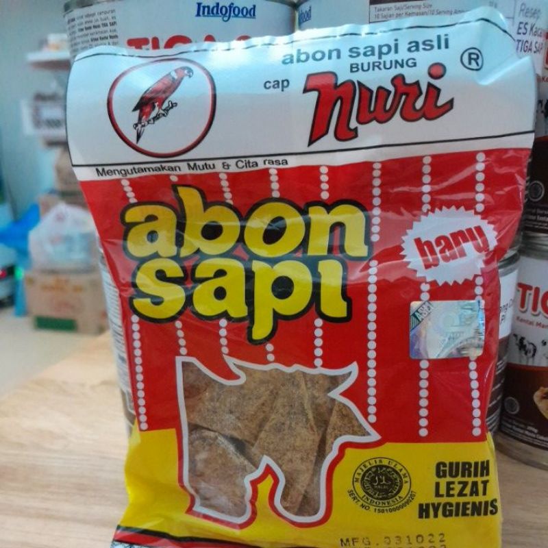 

Abon Sapi Cap Burung Nuri 90 gr