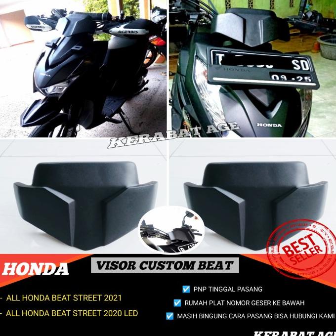 aksesoris beat street 2021 variasi visor custom batok depan