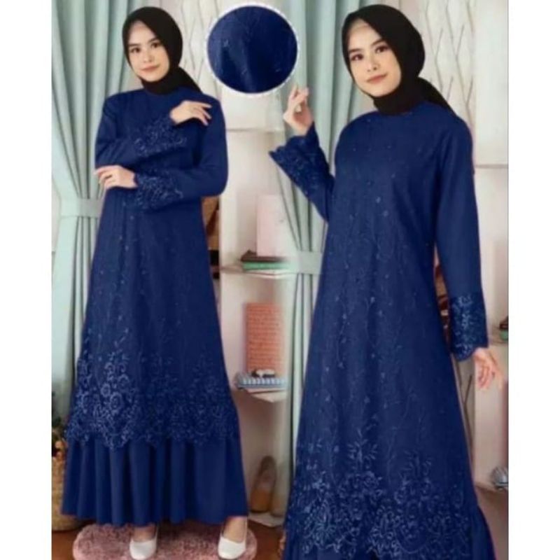 GAMIS BURKAT TILE MUTIARA MASA KINI//DRES//LONGDRESS