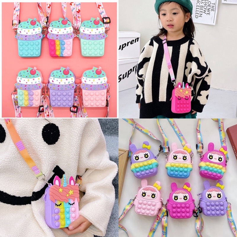 TAS ANAK POP IT/ TAS ANAK LUCU POP IT BAHAN PREMIUM