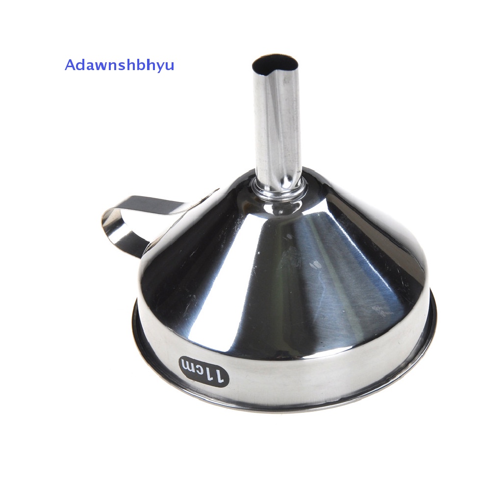 Adhyu15 /13 /11cm Corong Cairan Mulut Lebar Stainless Steel Bisa Dilepas Saringan Filter ID