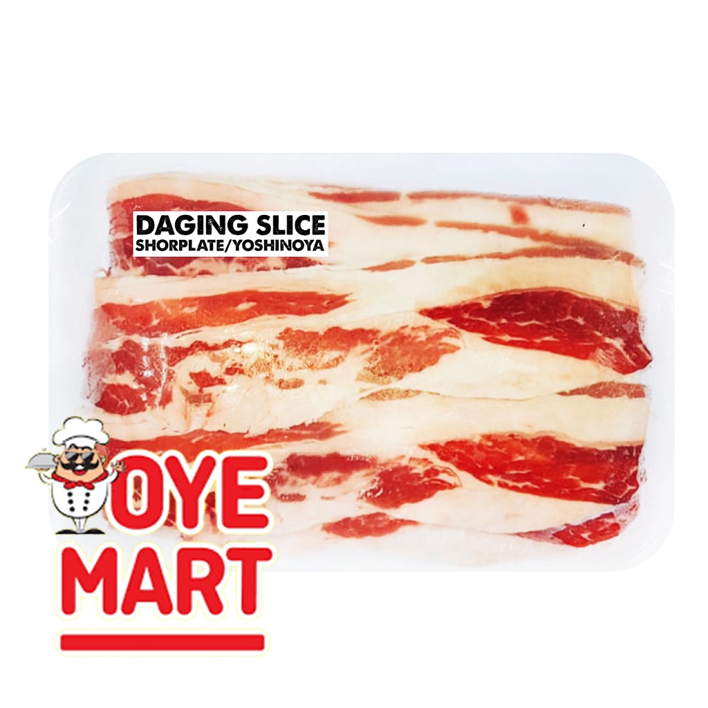 US BEEF SLICE SHORT PLATE 500GR TIPIS 1MM / YOSHINOYA / YAKINIKU / TERIYAKI HARGA PROMO DAGING SAPI IMPOR