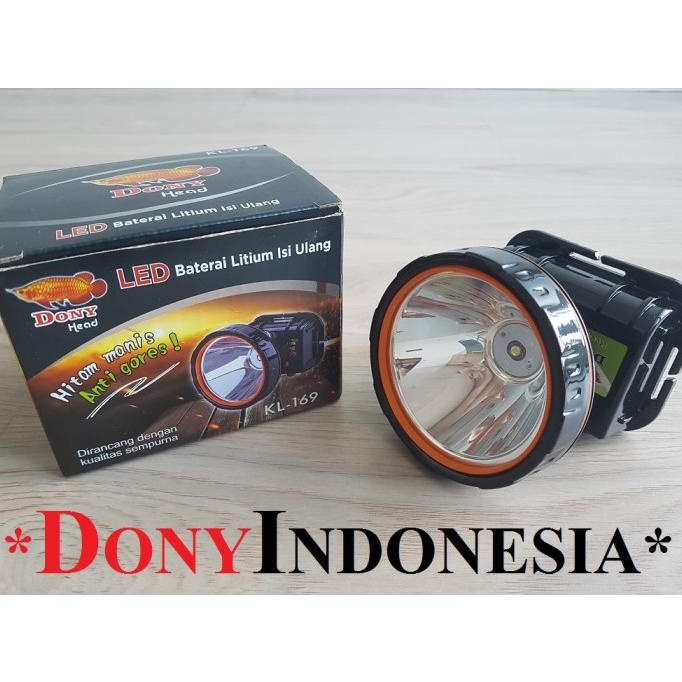 Senter Kepala Dony KL-169 HITAM MANIS / ANTI GORES
