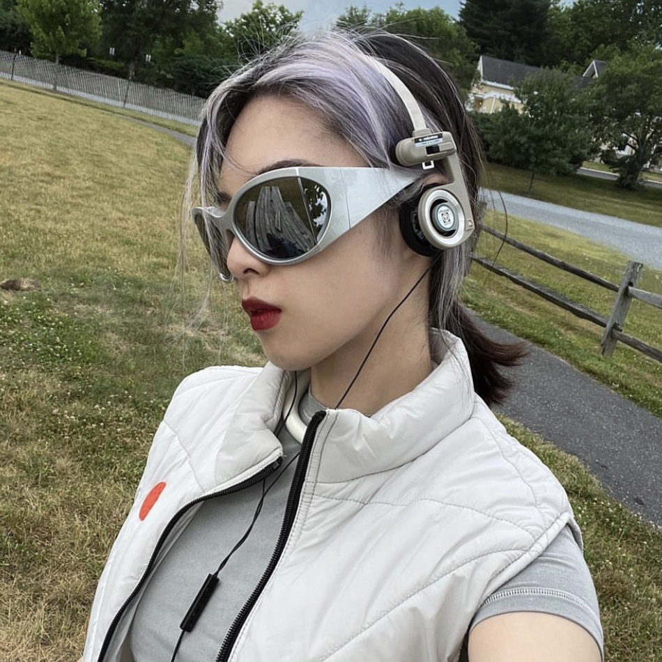 Aesthetic Shades Sunglasses UV400 Untuk Wanita/Pria Eyeglasses Colour