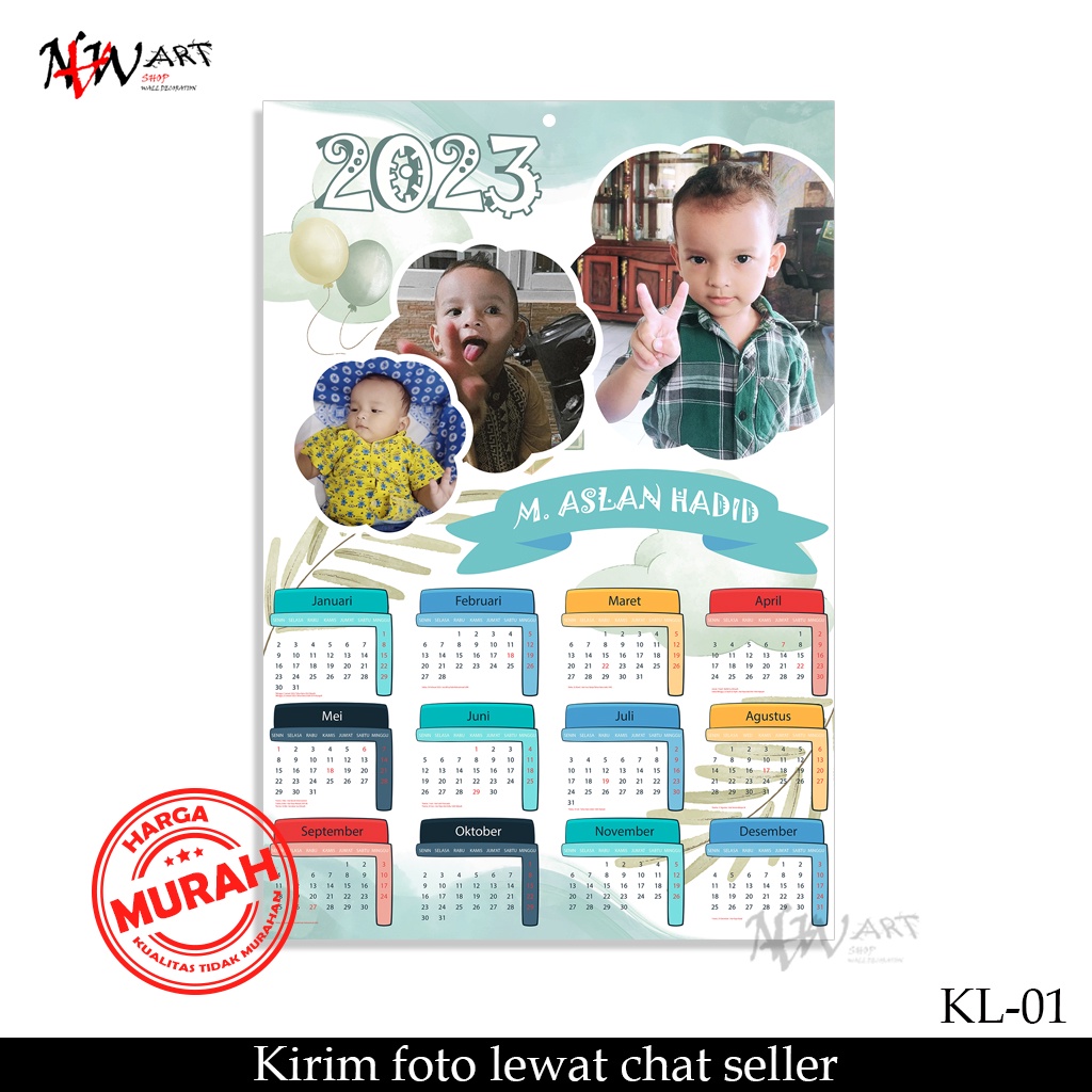

CETAK KALENDER FOTO CUSTOM DINDING GANTUNG TEMA SUKA SUKA BISA FOTO SENDIRI PLUS KLEP KALENG PROSES CEPAT BEST SELLER!!! (BELI 10 GRATIS 1)