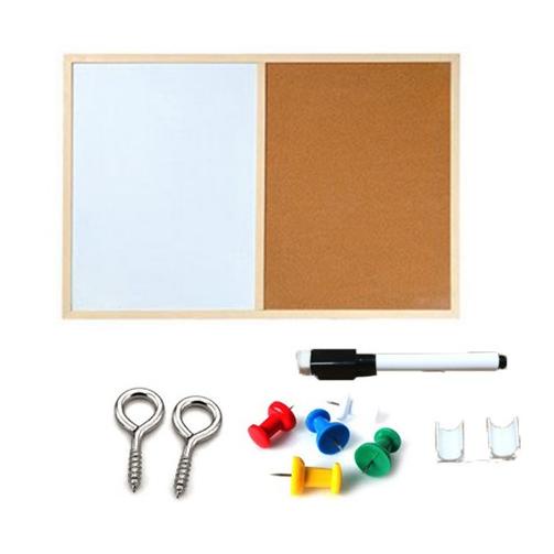 

(O-9-Q☛) Message board Background Boardsend sticker cork message board Decorative Board With Frame Cork Board pasti dikirim