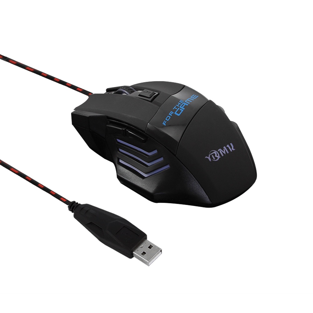 Mouse Kabel Sensor Game Sangat Akurat DPI Dapat Disesuaikan 800-1200-1600 Mouse Gaming Untuk PC Laptop