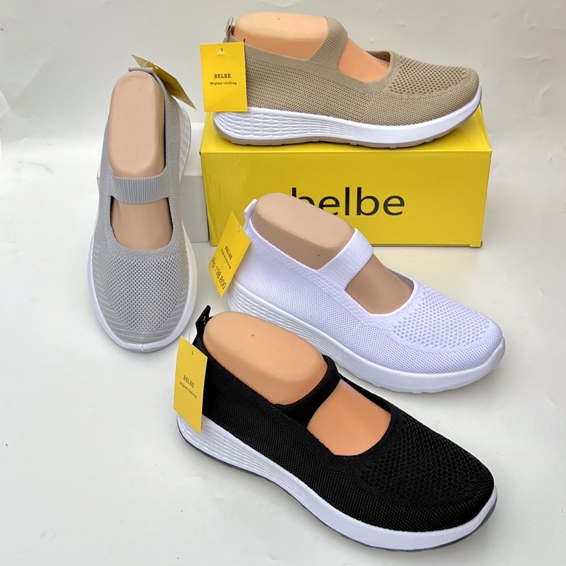 Sepatu Belbe original sepatu wanita terbaru rajut import keren