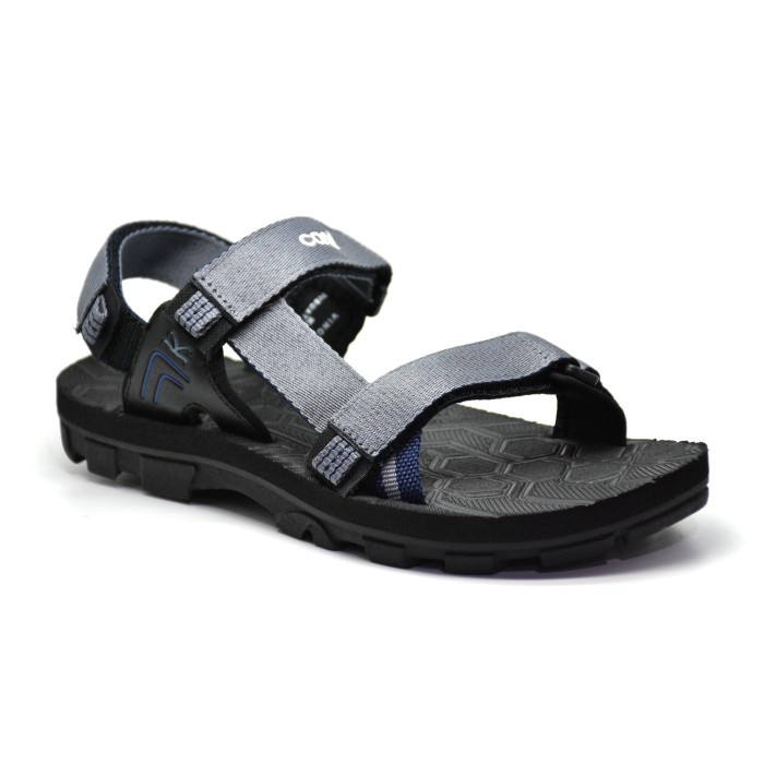 Carvil Vincenzo GM Grey Navy Sandal Gunung Pria_A11