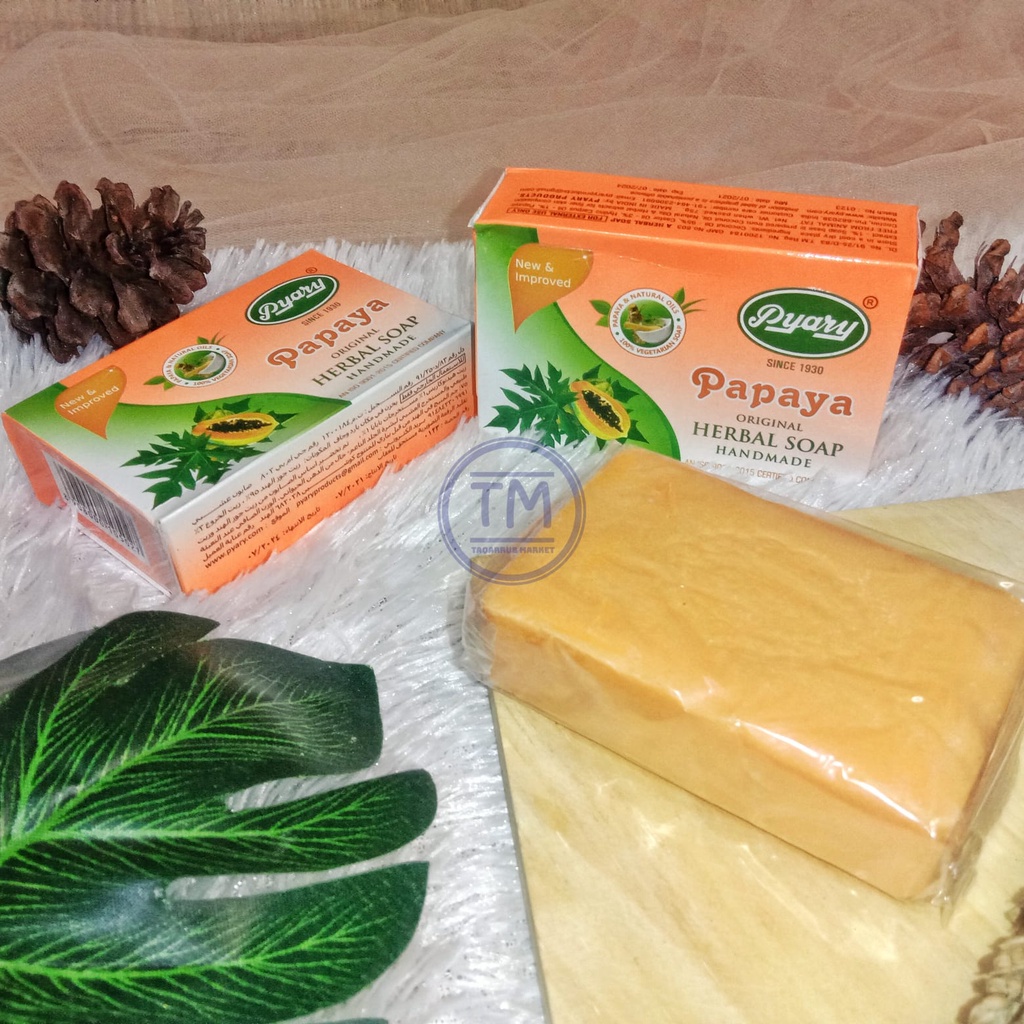 Sabun Herbal Arab Pyary Original Papaya Sabun Pyary Papaya Sabun Pepaya