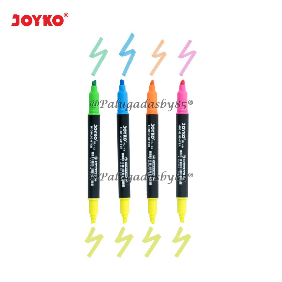 

(1 Biji) Highlighter JOYKO Double Color 2 Tip Warna HL-42 HL-43 HL-44 HL-45 / Joyko Highlighter Penanda Berwarna / Penanda Berwarna Joyko / Joyko HL-42 / Joyko HL 42