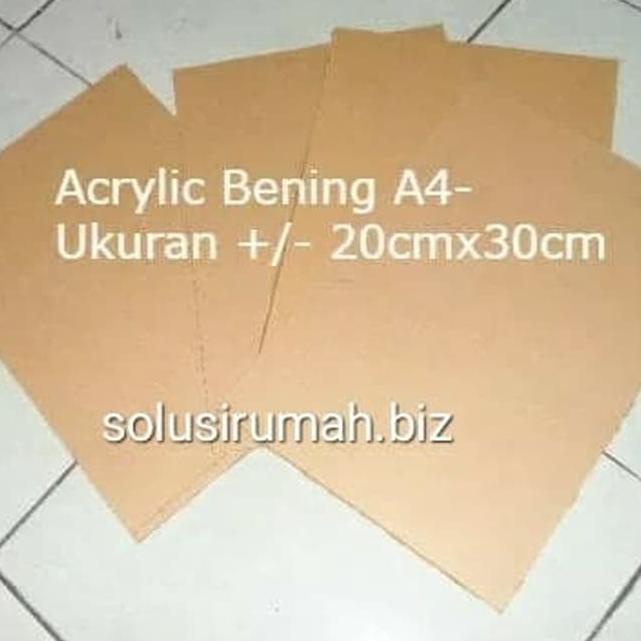 

⇞ ACRYLIC SHEET A4 1.5MM 20*30CM BENING TRANSPARAN AKRILIK TRANSPARANT ハ