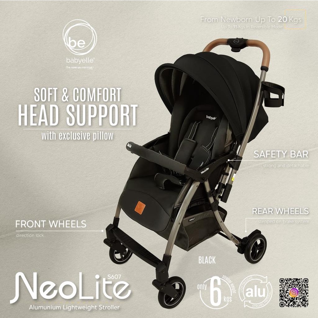 Stroller Babyelle NeoLite S607 Reversible Handle Kereta Dorong Bayi