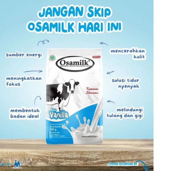 

✔ SUSU OSAMILK ORIGINAL 100% Penggemuk Badan & Penambah Nafsu Makan 500 g Model Baru