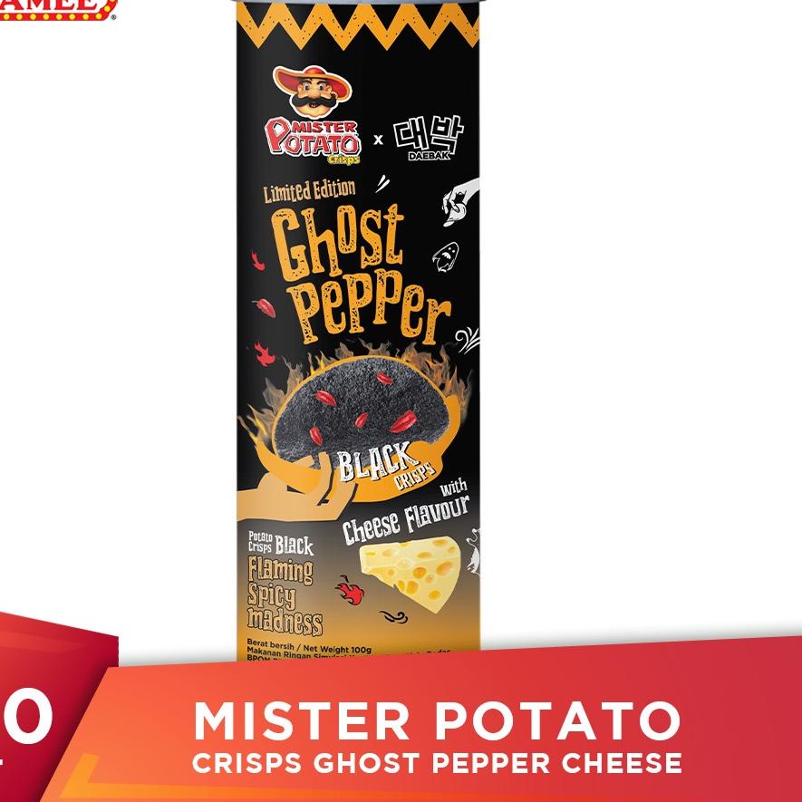 

Terlaris!! Mister Potato Crisps Ghost Pepper Cheese 100gr^^