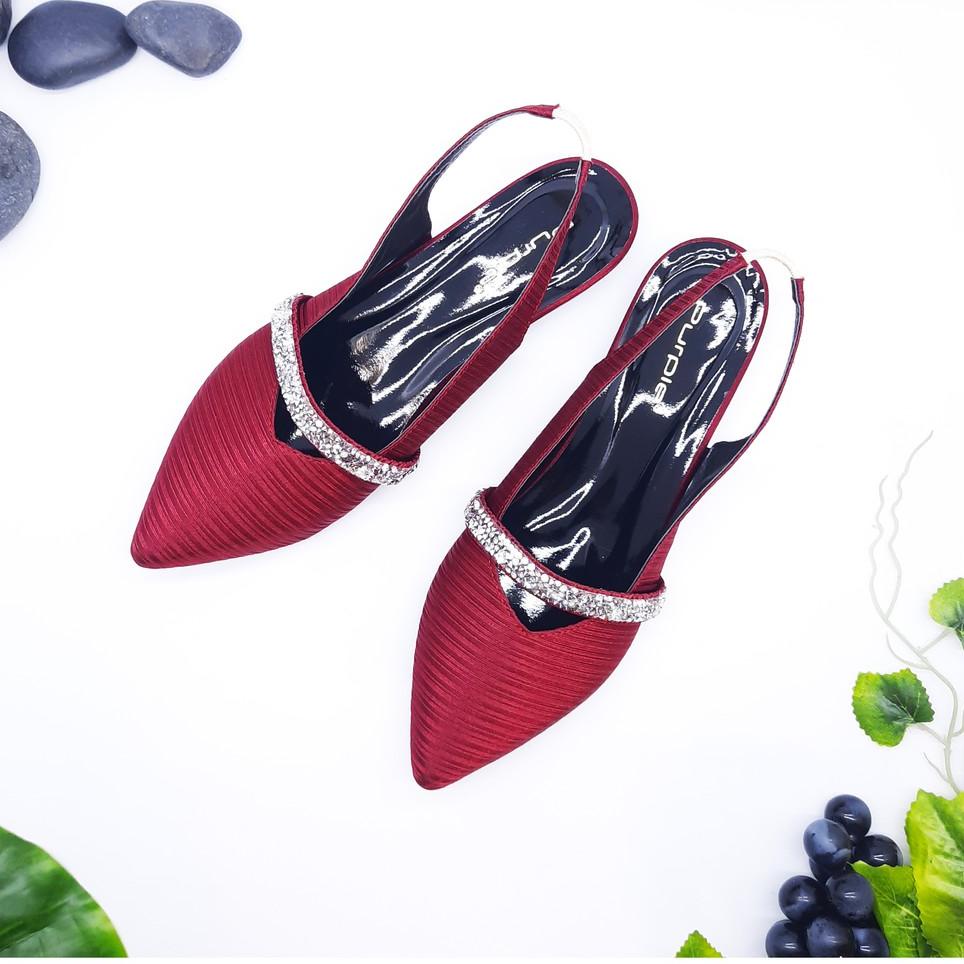 Sendal flat tali teplek Purple Shoes / Sendal Wanita / Sepatu Sendal Tali Wanita {GTO.11De22c}