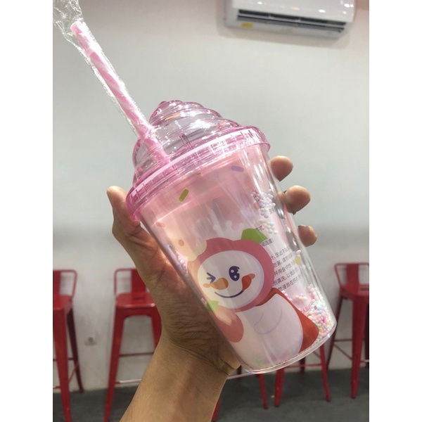 Jual Original Tumbler Mixue 380ml Pink Shopee Indonesia 6758