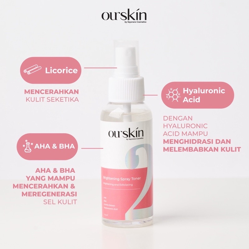 Ourskin Brightening Spray Toner