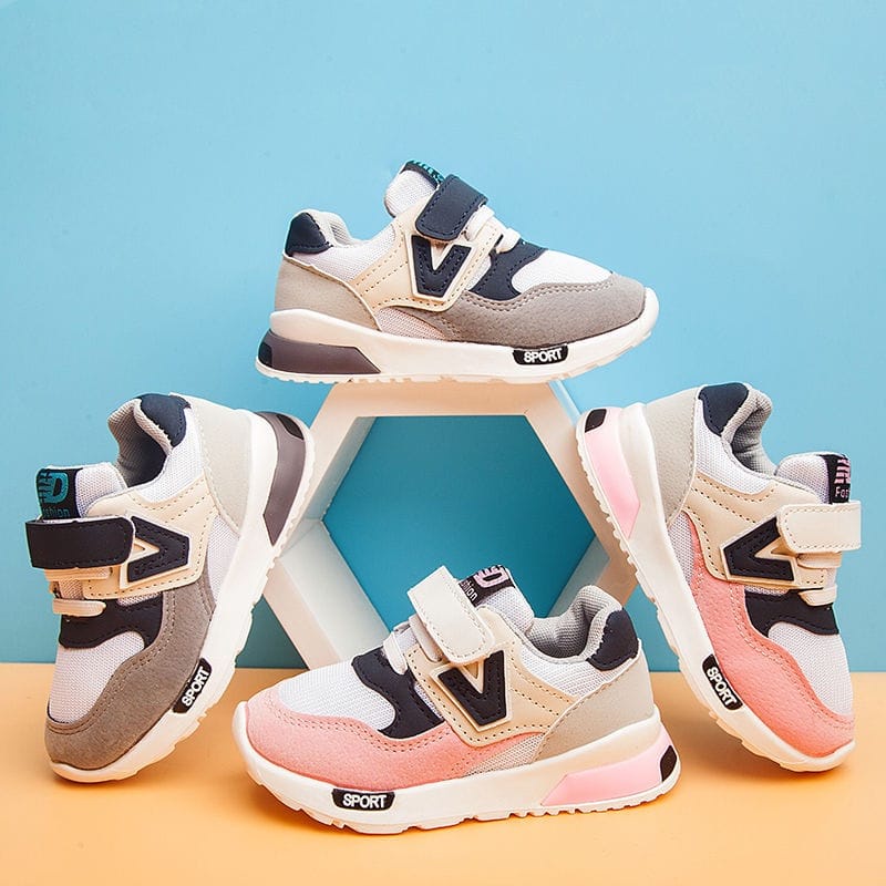 SHOEGALLERY LV0187  &quot;FREE BOX&quot; Sepatu Sneakers Import Anak Motif V