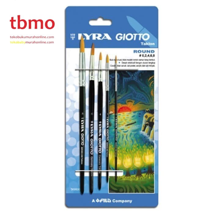 

TBMO LYRA BRUSH SE ROUND 00,02,04,06,07 RED 569800 BANTEX / KUAS LUKIS