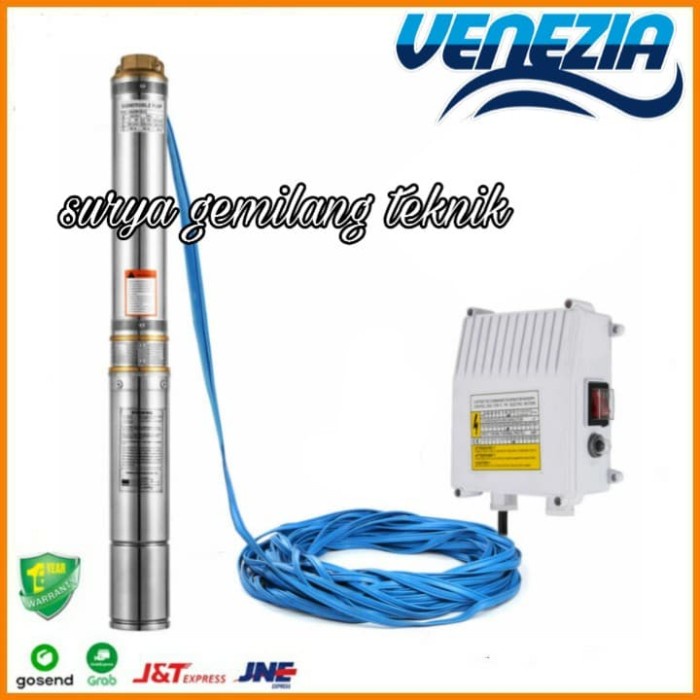 Mesin Pompa Air Satelit Venezia 3Sqv3-21+Kabel 50M Pompa Satelit 3 In