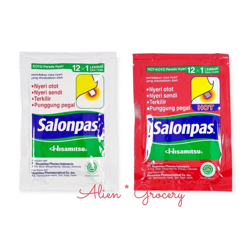 Salonpas Koyo Hangat Panas Pereda Nyeri 12 x 1 lembar