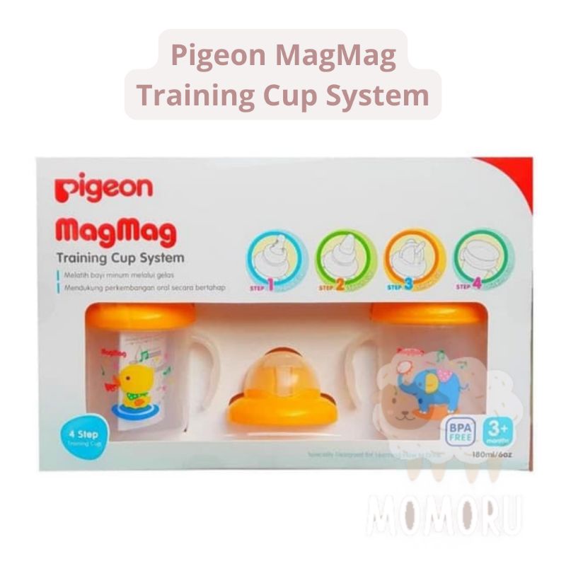 Pigeon MagMag Training Cup System 3m+ Botol Gelas Minum Bayi