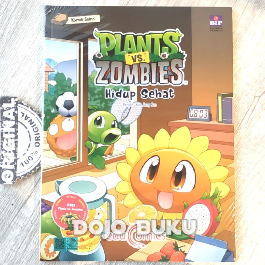 Buku Educomics Plants vs Zombies: Hidup Sehat