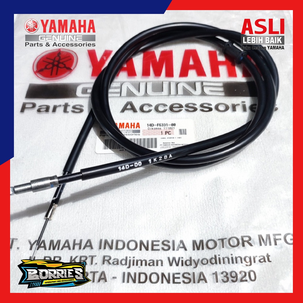 TALI KABEL CUK SHOKE STARTER MIO SPORTY SMILE SOUL KARBU FINO LAMA YGP 14D-F6331-00