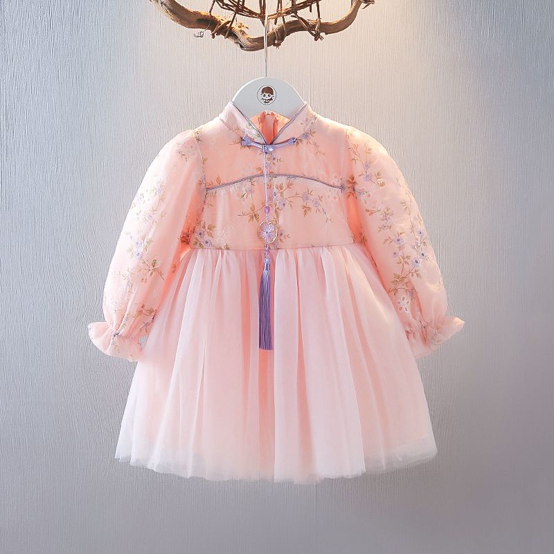 Dress anak perempuan |baju cheongsam congsam | baju cina hanfu | Dress pesta anak| baju anak perempu