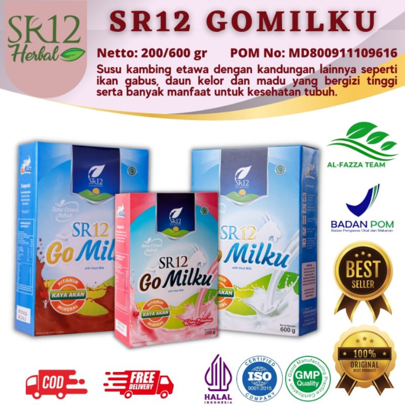 

GO MILKU SR12 SUSU KAMBING ETAWA HALAL. BPOM. TINGKATKAN IMUN. LANCARKAN ASI