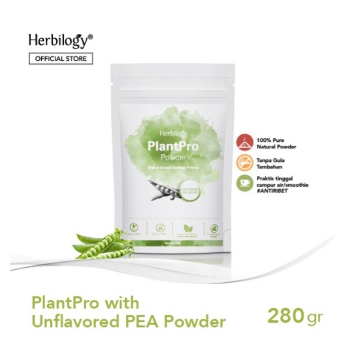

Herbilogy PlantPro Powder Unflavored (Plant Protein) 280 gr