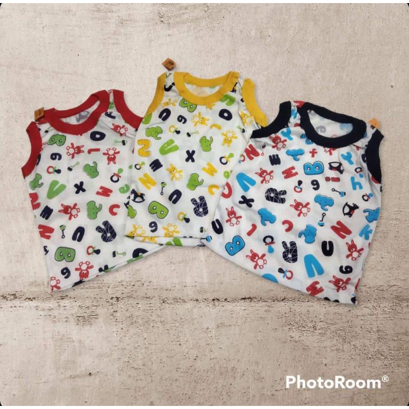 Kaos Gondil Kutung Bayi Motif Random Boboko 6-18 bulan