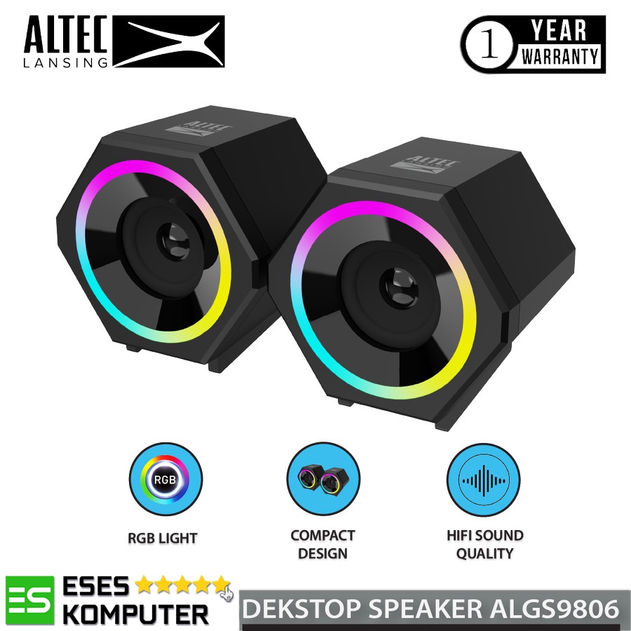 Speaker Altec Lansing ALGS9806 2.0 RGB | Speaker Gaming