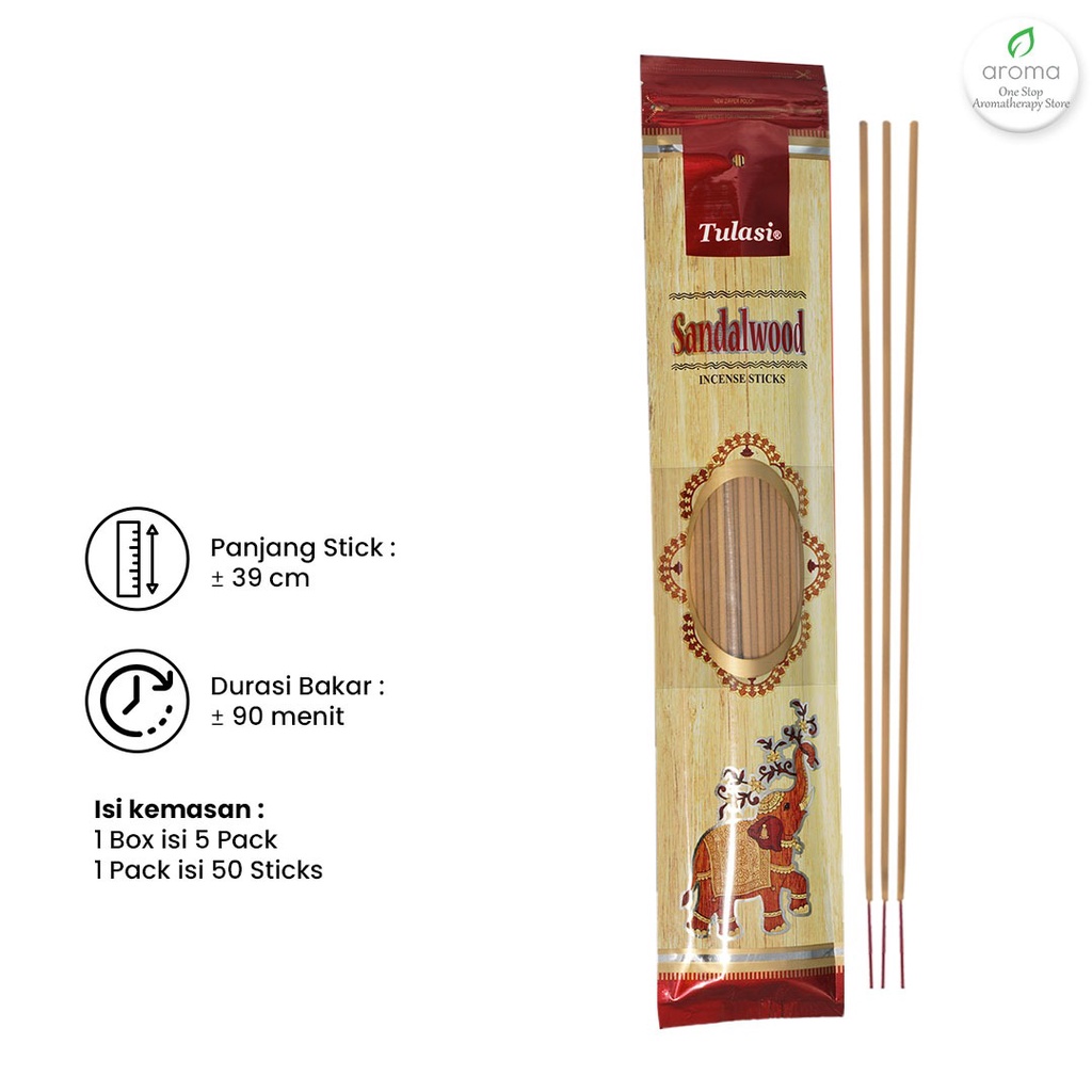 Dupa India (Aromaterapi) Brown Bathi - Tulasi Sandalwood