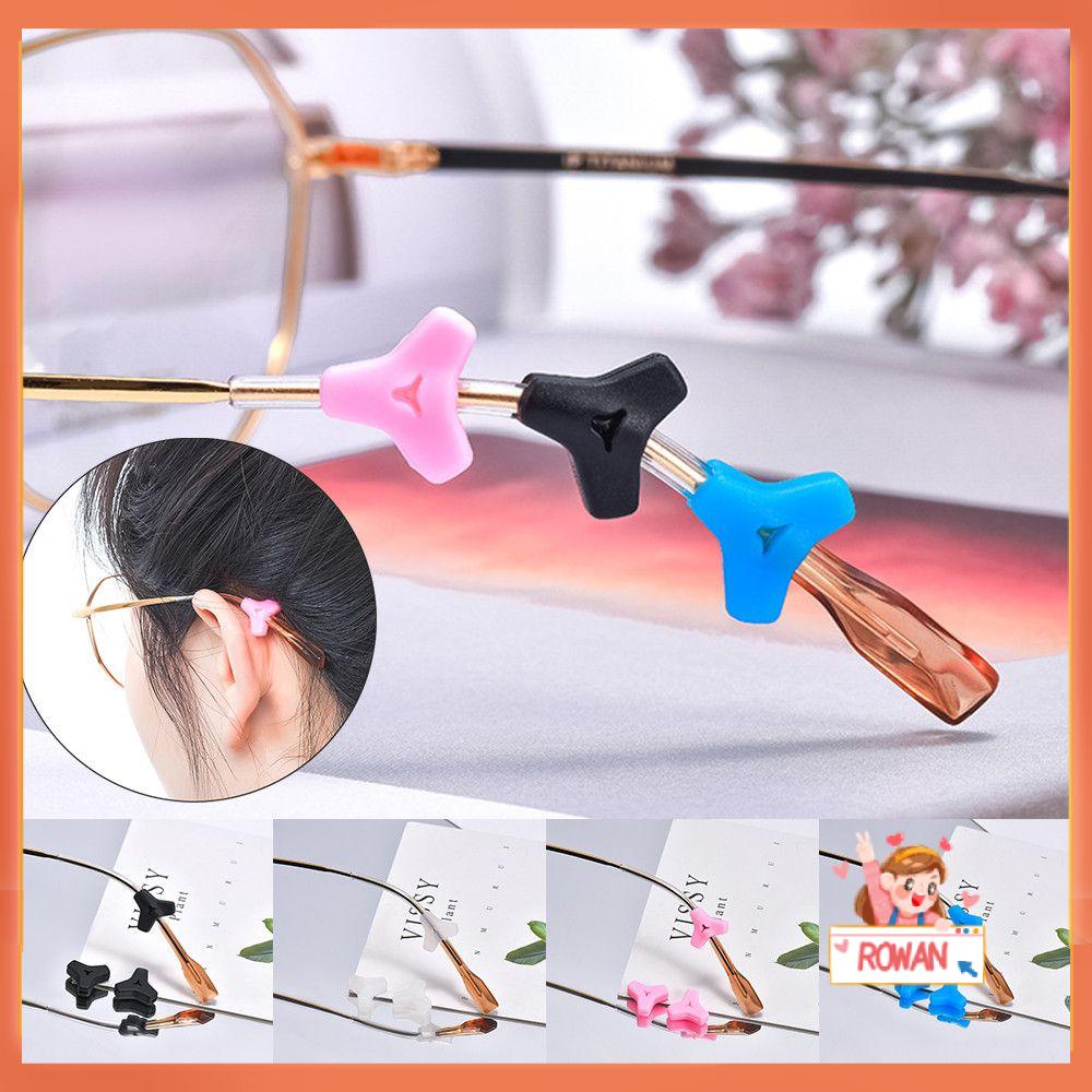 R-flower Ear Hook Silikon Elastis Aksesoris Tontonan Kacamata Kaki Lengan