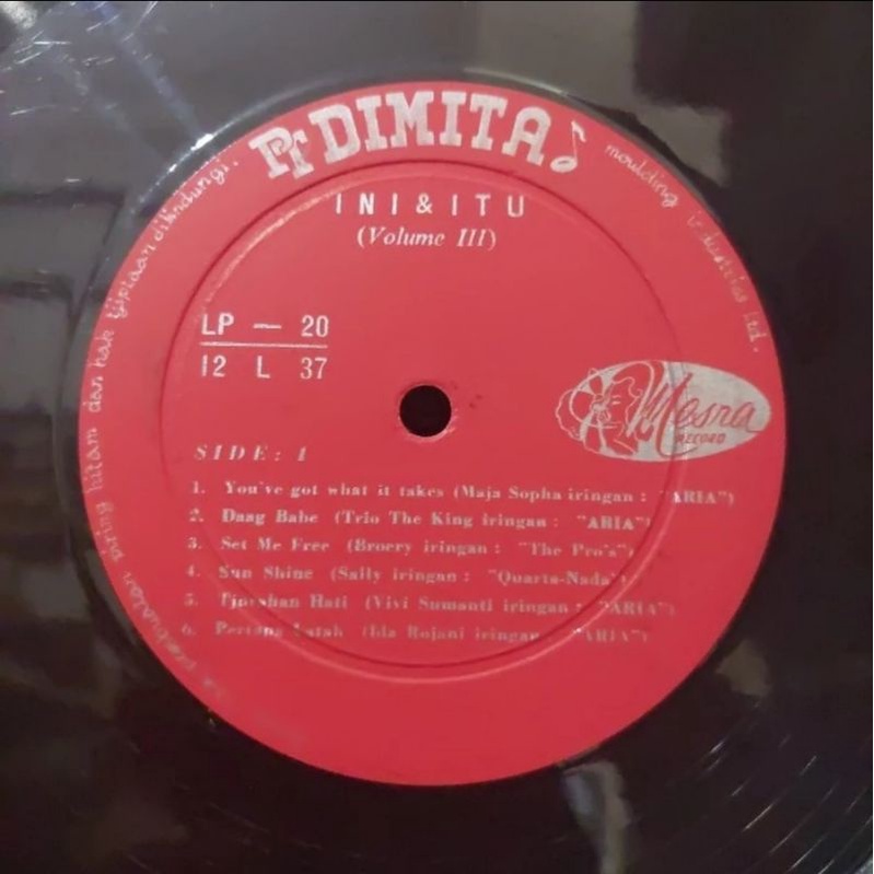 Vinyl Piringan Hitam 12 inch Ini &amp; Itu