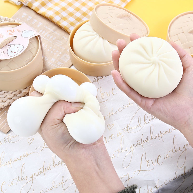 【COD】Penghilang Stres Mainan Sensorik Lembut Mainan Squishy Stress Ball Pao Mainan Bakpao Palsu Dimsum Bakpao Mooncake Hakau Siomay Mantau Lucu Anak Hadiah Kecil-FA