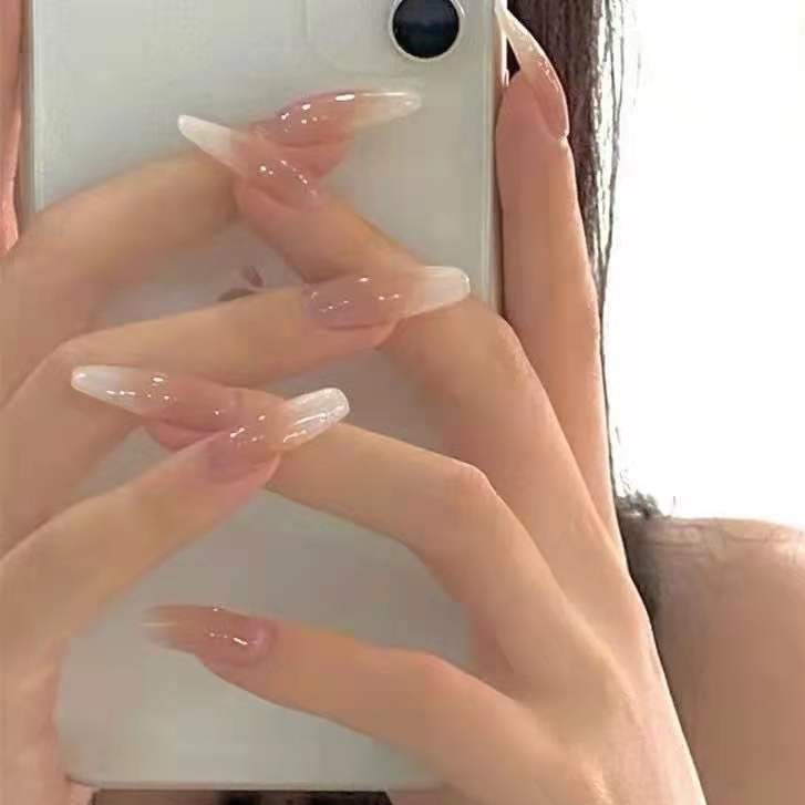 24pcs Kuku Palsu Panjang Dengan 24 stickers-D101 D101