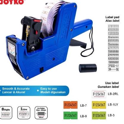 

Terbaru TERAlat Label 1 BARIS Joyko 8 digit Mx 5500m ル