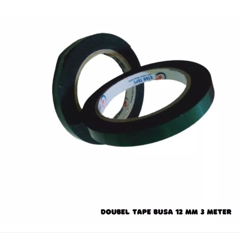 

Double Tape Foam hijau busa hitam 12 mm x 5m(1/2 Inch) Kualitas Super